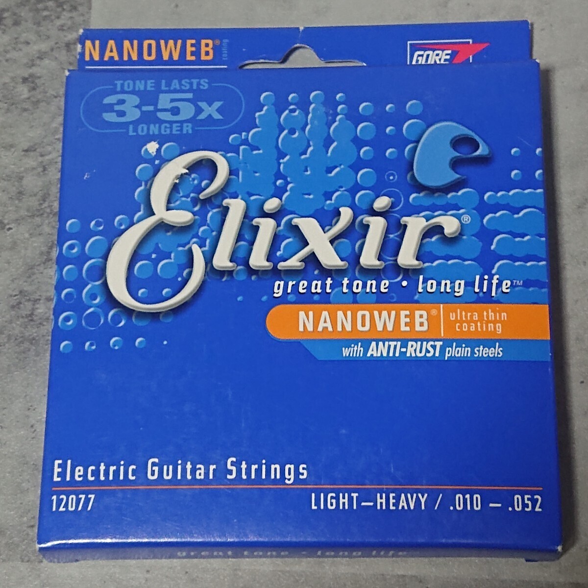 Elixir■エリクサー■NANOWEB■ 12077■LIGHT-HEAVY■エリクサー■.010-.052■旧パッケージ■未使用品_画像1