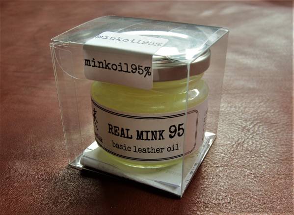最高級レザーオイル ☆リアルミンク９５☆70g　 ミンクオイル95%配合　革製品のメンテには本物のミンクオイルを！