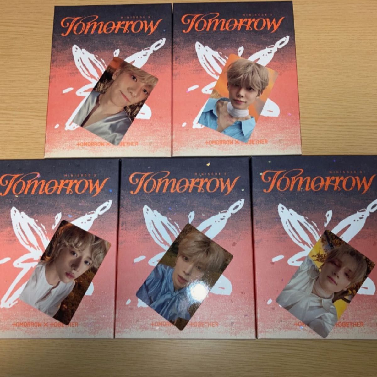 TXT TOMORROW Light Ver 5形態セット トレカ コンプリート TXT TOMORROW Light Ver 5形態セット トレカ コンプリート