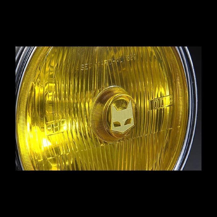 ■マーシャルヘッドライト889 黄レンズ メッキケース 汎用 XJR400に装着可 ライト径180mm ヤマハ 8016Yの画像2