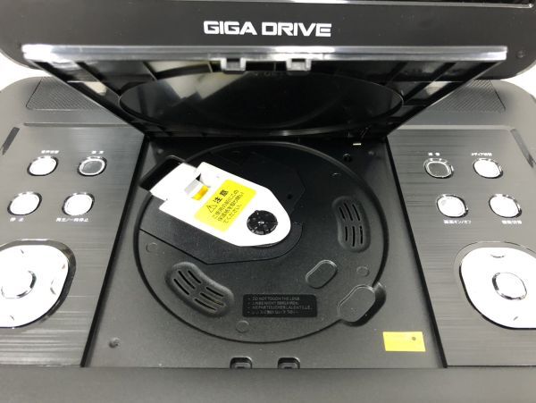 B305-I58-2019 GIGA DRIVE 14インチフルセグポータブルDVDプレイヤー VS-GD4140 コード リモコン イヤホン付 箱あり ※通電確認済みの画像9