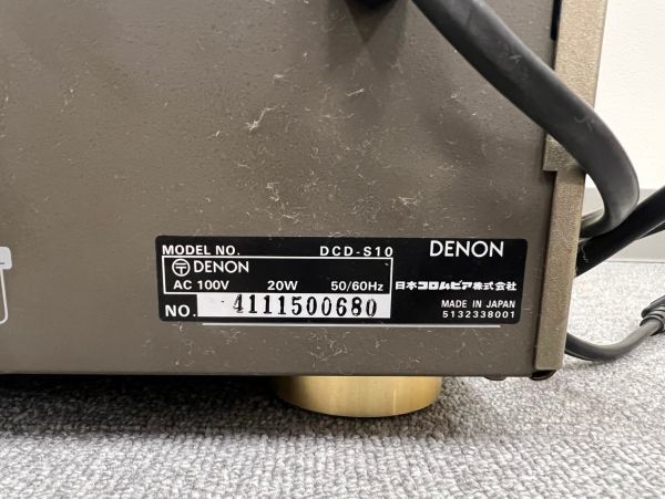 C659-I30-5857 DENON Denon CD player DCD-S10 audio * electrification has confirmed 