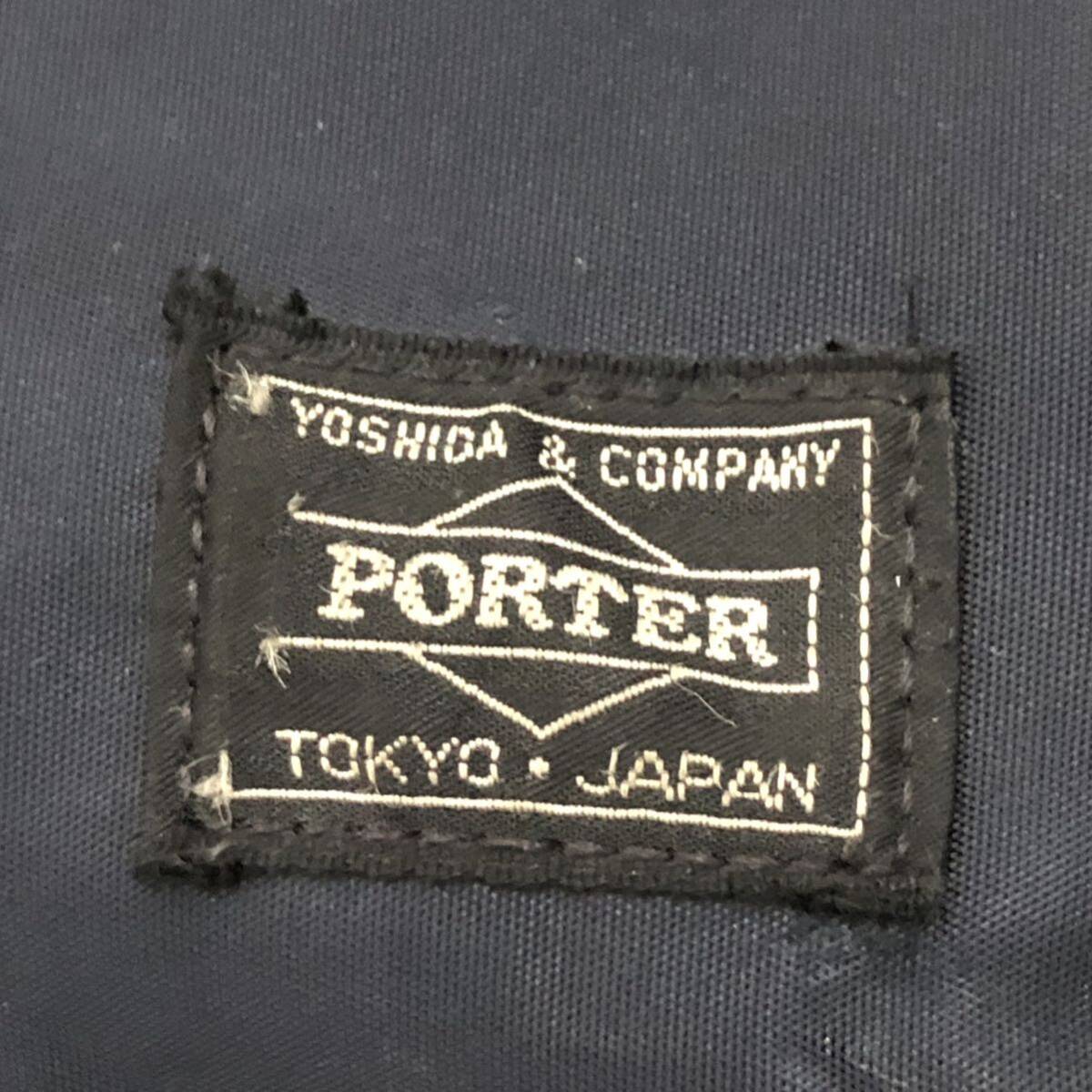 美品 PORTER TIME ポーター タイム 吉田カバン ナイロン ブリーフケース ビジネスバッグ トートバッグ ネイビー カバン 3way 日本製の画像5