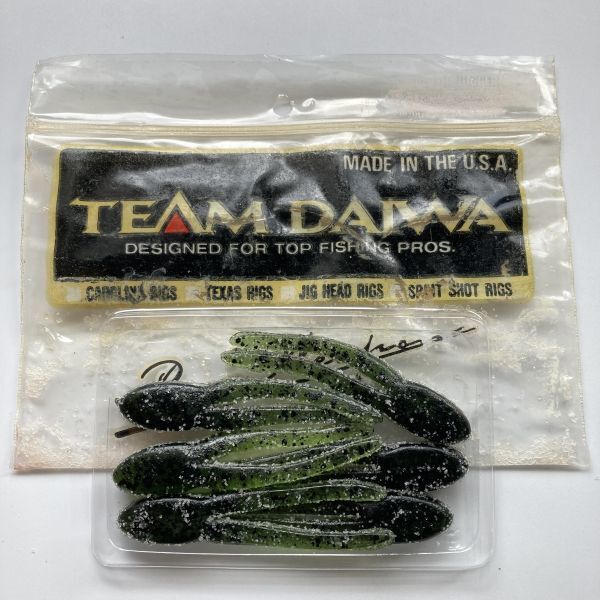 613742 新品 チームダイワ TD ソルティー ポーキー 3-1/4インチ ６本 TEAM DAIWA TD BABY SALTY PORKY T.D.WORM オールド品の画像2