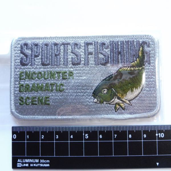 510385釣具★希少ワッペン★スポーツフィッシング★刺しゅうワッペン★SPORTS FISHING★刺繍/エンブレム/メジナ？/ブリ？/釣り_画像3