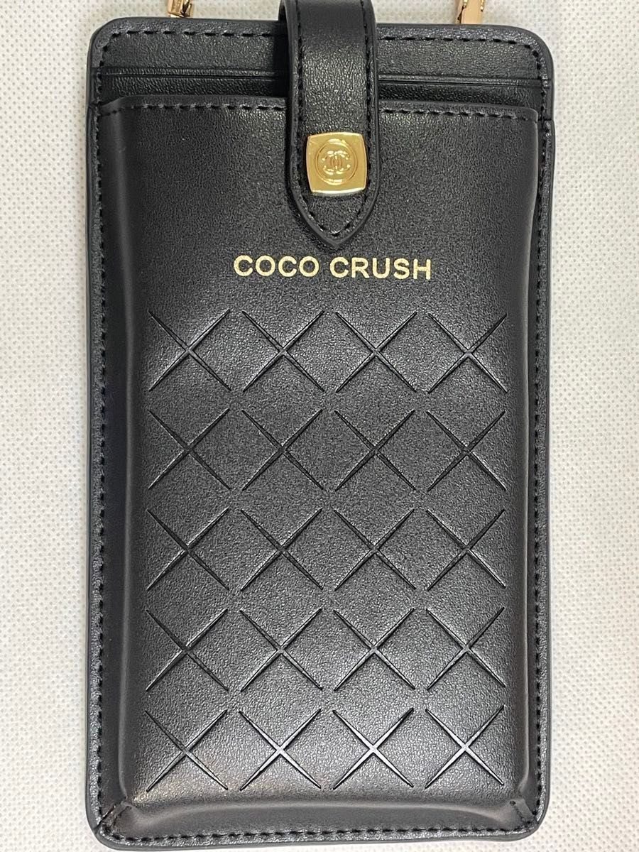 CHANEL GWP COCO CRUSH VIP ノベルティ 黒 携帯ショルダーポーチ CHANEL GWP COCO CRUSH VIP ノベルティ 黒 携帯ショルダーポーチ