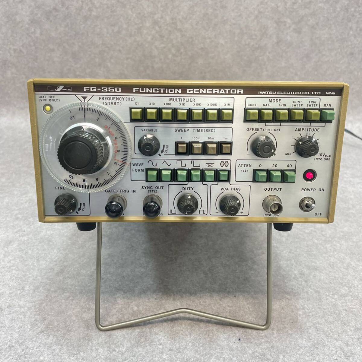 あ2006★IWATSU 岩通 岩崎通電機 ファンクション ジェネレーター FG-350 FUNCTION GENERATOR 現状品の画像1