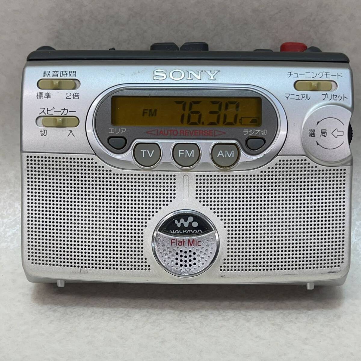 J2118★中古品★ジャンク品★ ＳＯＮＹ ラジオカセットコーダー WM-GX400 FECORDING WALKMANの画像8