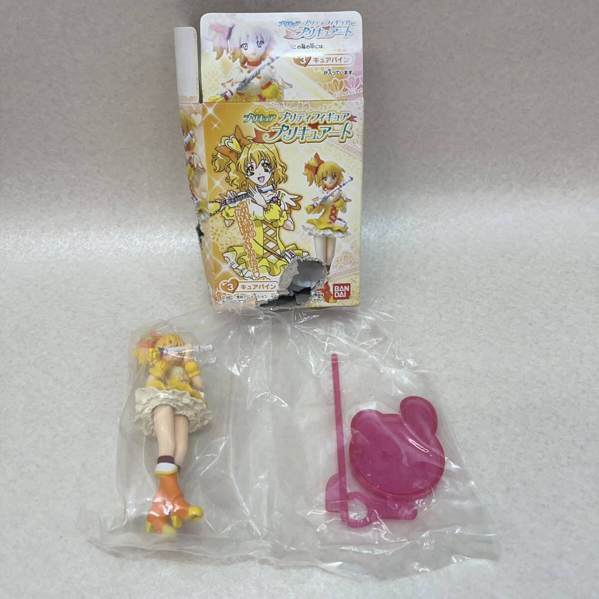 H3070★中古未使用品★内袋未開封品★プリキュア　プリティフィギュア　プリキュアート　3種、フレッシュプリキュア　ボール　2種　BANDAI 