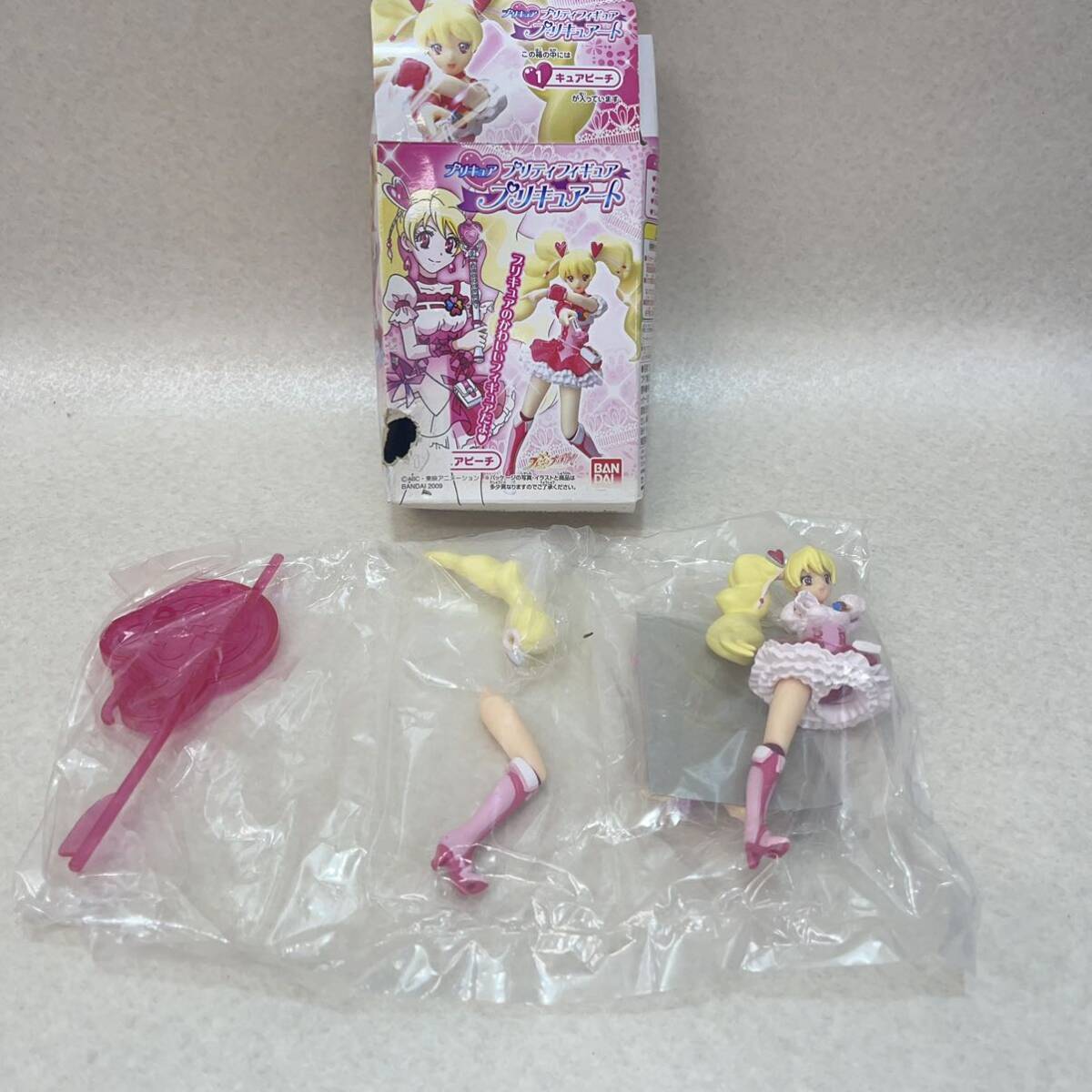 H3070★中古未使用品★内袋未開封品★プリキュア　プリティフィギュア　プリキュアート　3種、フレッシュプリキュア　ボール　2種　BANDAI 