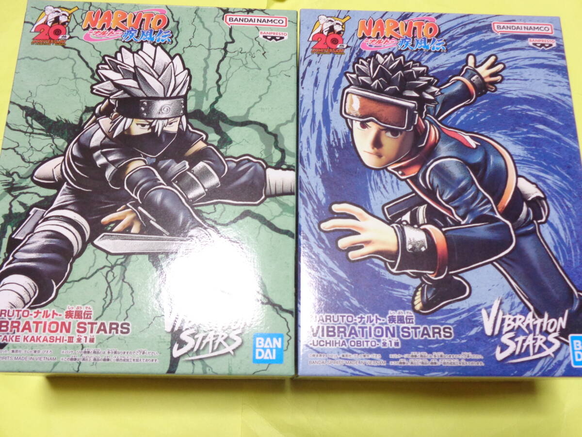 NARUTO ナルト 疾風伝 フィギュア/VIBRATION STARS はたけカカシ　うちはオビト　　全2種セット