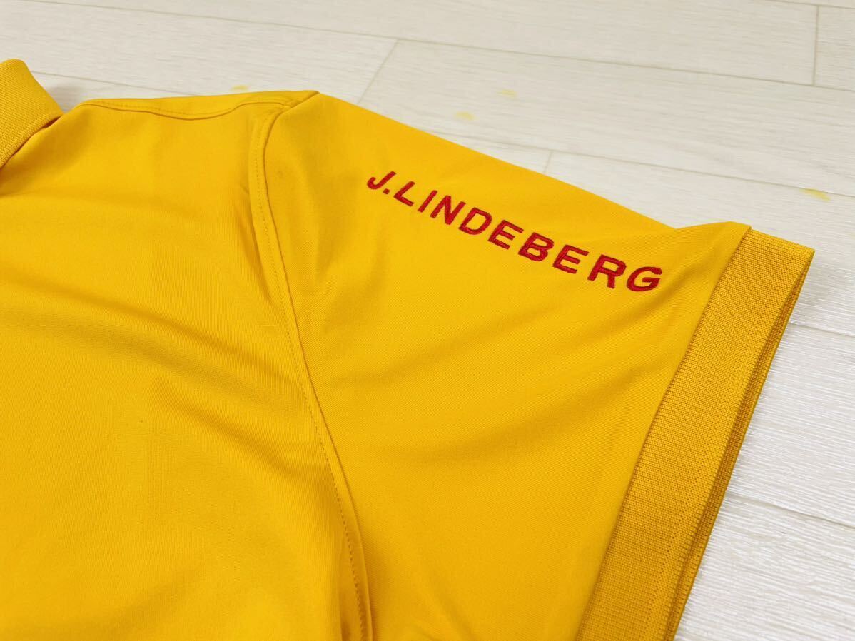  new goods 1 jpy start! regular price 1.4 ten thousand LL size unused J.LINDEBERG J Lindberg embroidery TOUR TECH SLIM FIT POLO 4WAY stretch polo-shirt with short sleeves 