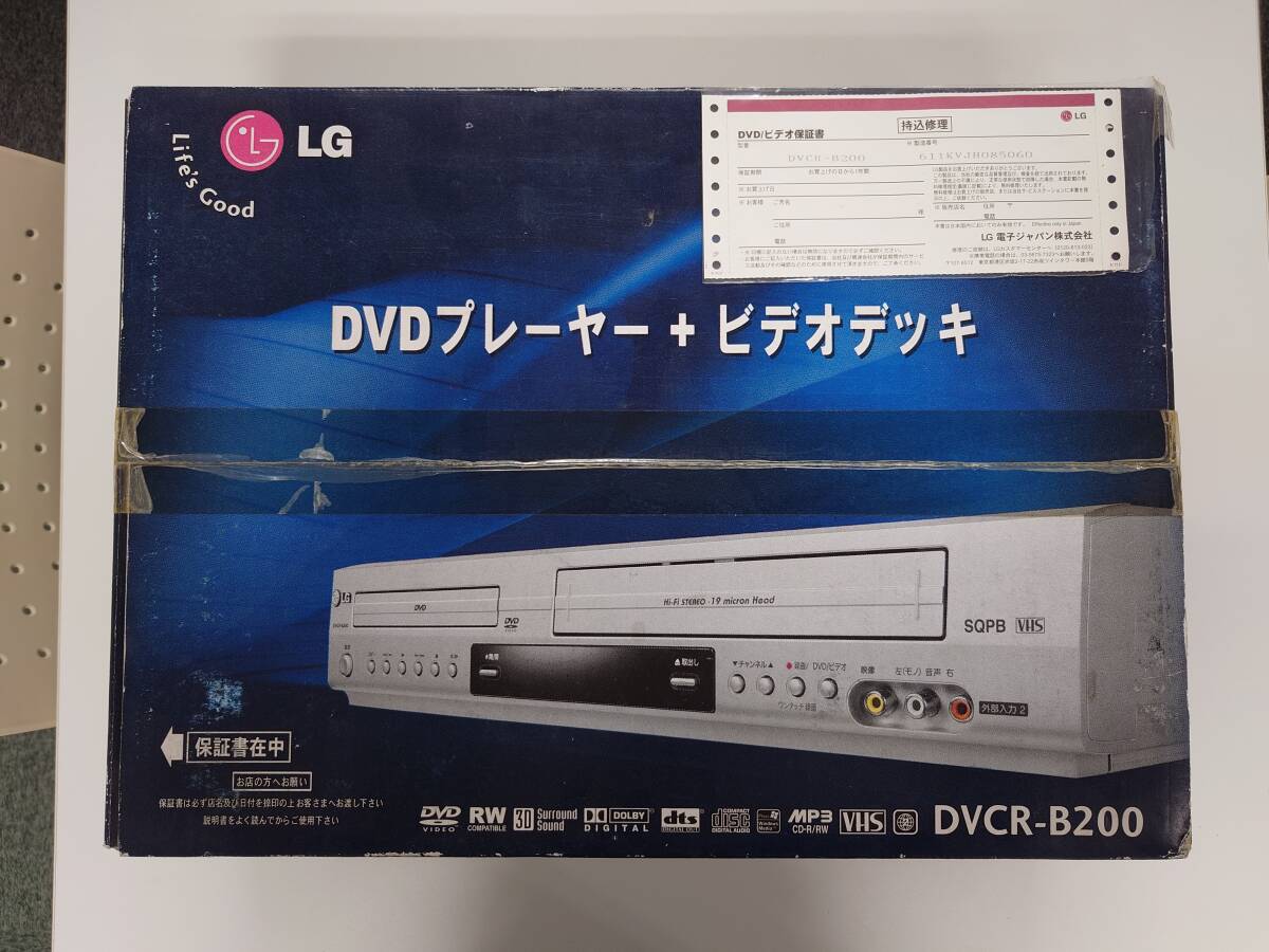 【未使用】VHS/DVD プレーヤー LG DVCR-B200 ビデオカセットレコーダー ビデオデッキ _画像1