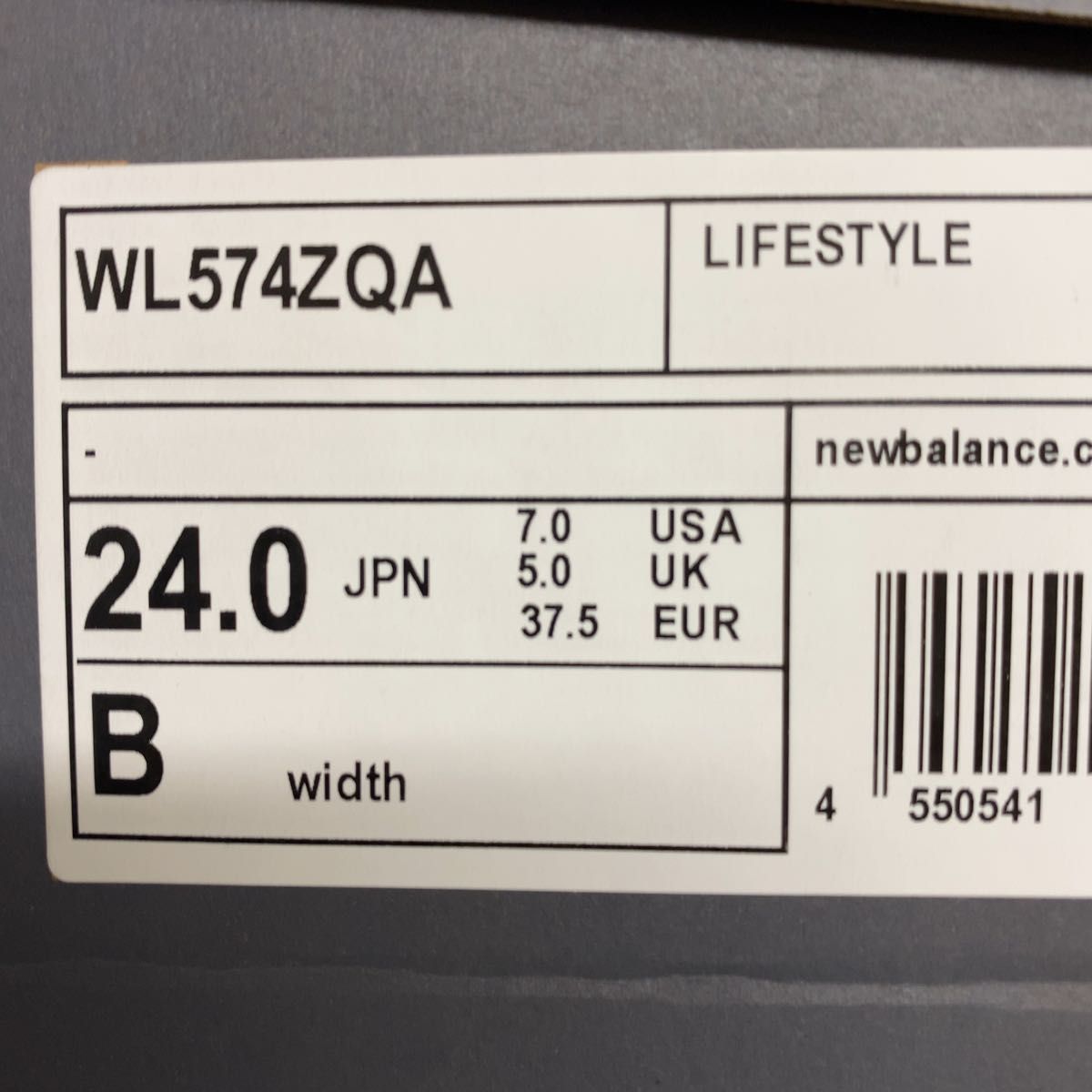 ニューバランス newbalance WL574 ZQA 24.0cm