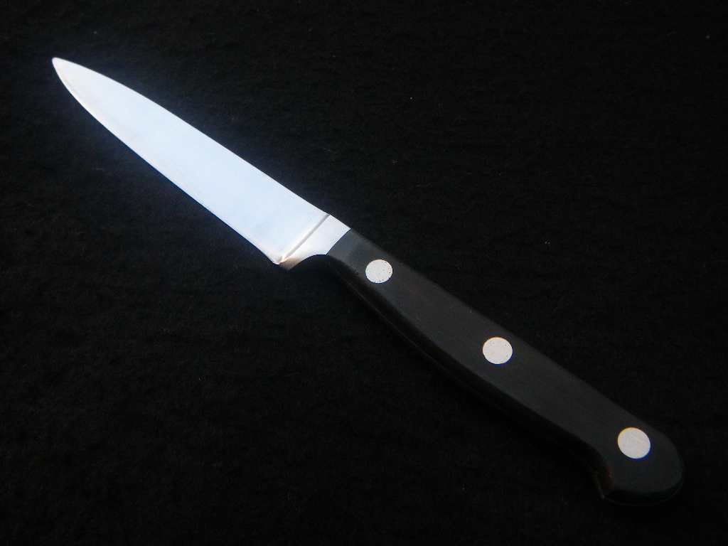 ED．WUSTHOF DREIZACK WERK INOX 4066 12cm x50 CrMo15 ドイツ製 knife ヴォストフ ドライザック ペティ パーリングナイフ 包丁の画像3