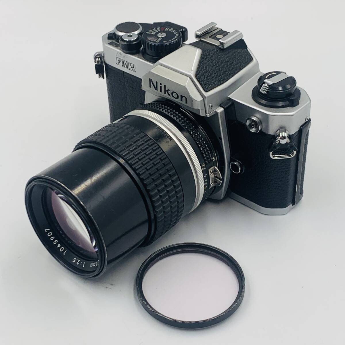 Nikon FM2 フィルムカメラ・レンズ NIKKOR 105mm F2.5 ニコン 一眼レフカメラ 1円スタートの画像1