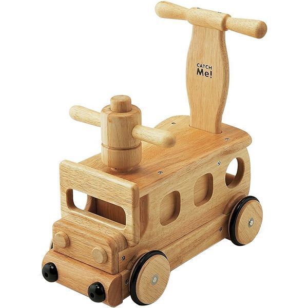 木's乗用ブーブー　乗用玩具　足けり乗用　木製押車_画像1