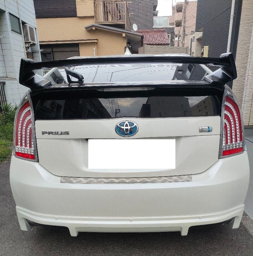 【送料無料】新品 塗装済 トヨタ 30系 プリウス PRIUS リアウイング トランクリップスポイラー ZVW30 純正タイプ ピアノブラックの画像5