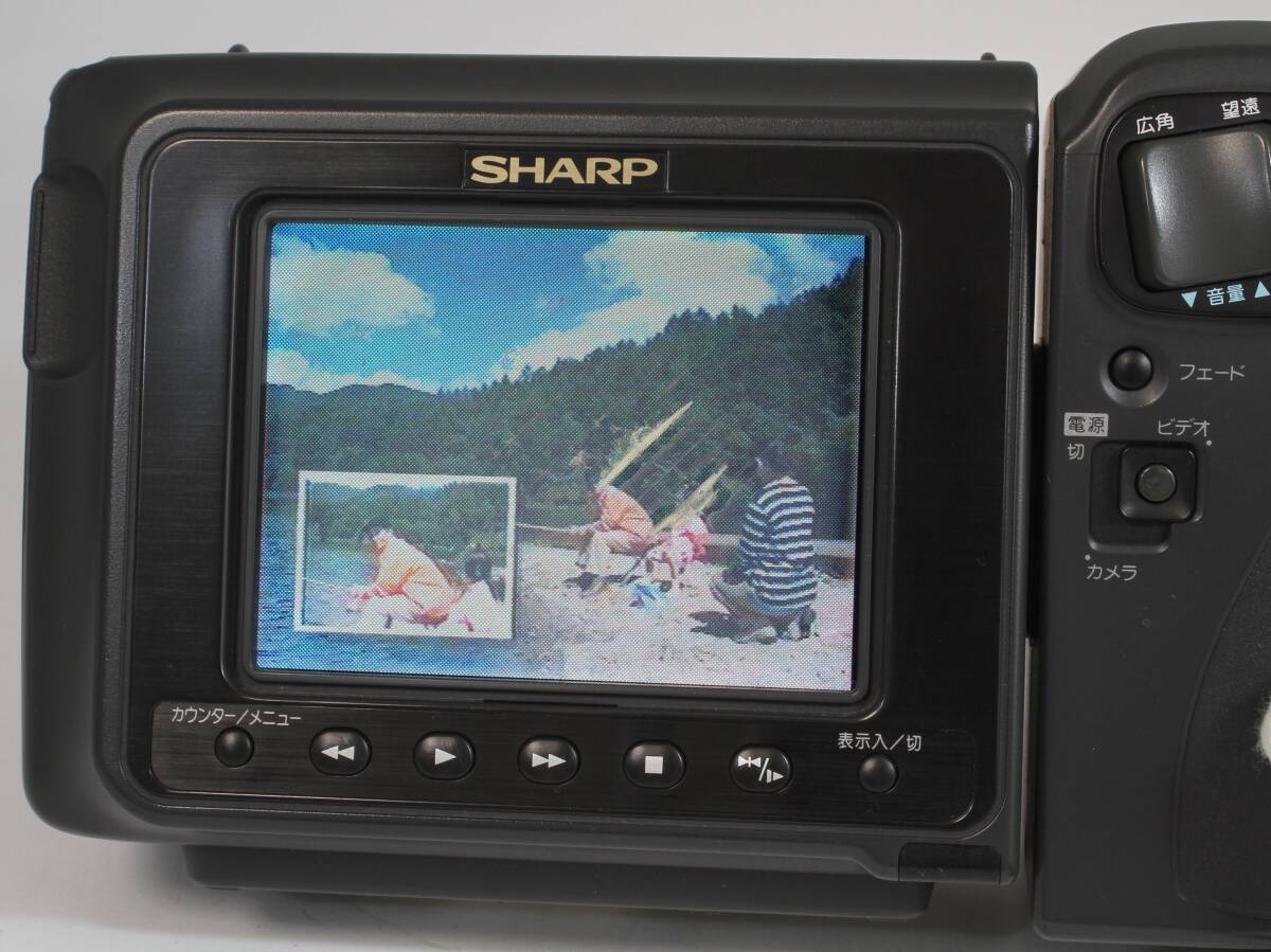 ★シャープ VL-EL430 Video8 再生OK 撮影× 難あり 本体のみ_他機で撮影したテープの再生