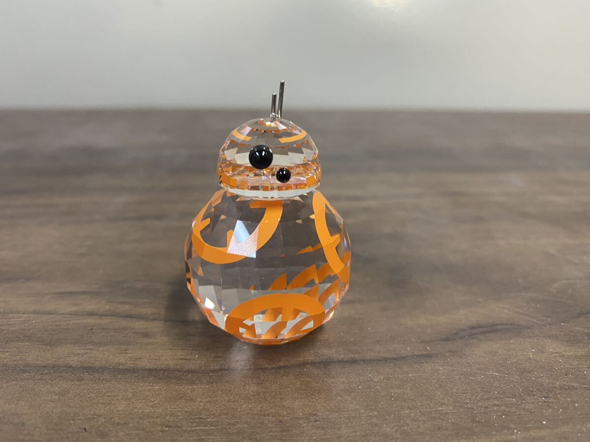 ◇送料込み スワロフスキー SWAROVSKI 置物 クリスタル スターウォーズ BB-8 ジェダイ ドロイド オブジェ スタンド インテリア の画像2