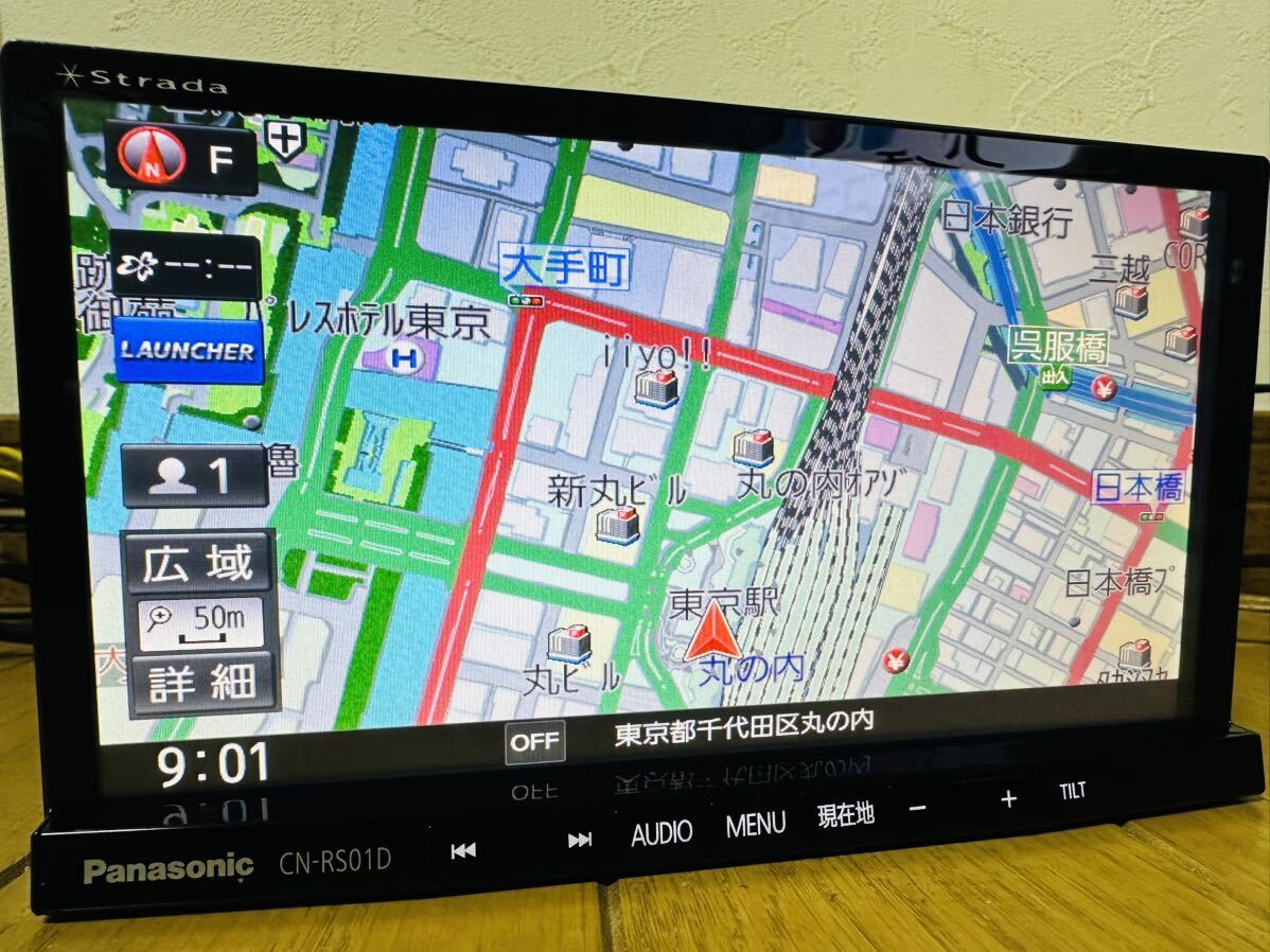 美優ナビ ストラーダ CN-RS01D 地デジフルセグ 新品フィルムアンテナ付 HDMI Bluetooth USB ハンズフリーの画像5