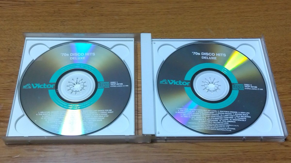 帯付2枚組CD '70ディスコ・ヒット VICP-40185~86 2枚組38曲70年代ディスコ・ヒット・コレクション