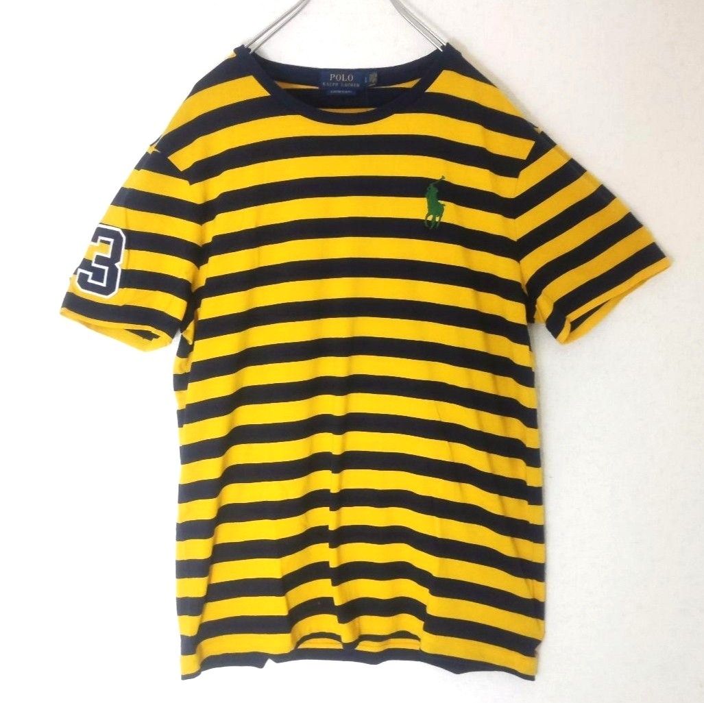 【新品タグ付き】POLO RALPH LAUREN　ポロラルフローレン　リンガーネック　ボーダーTシャツ　ポニー刺繍