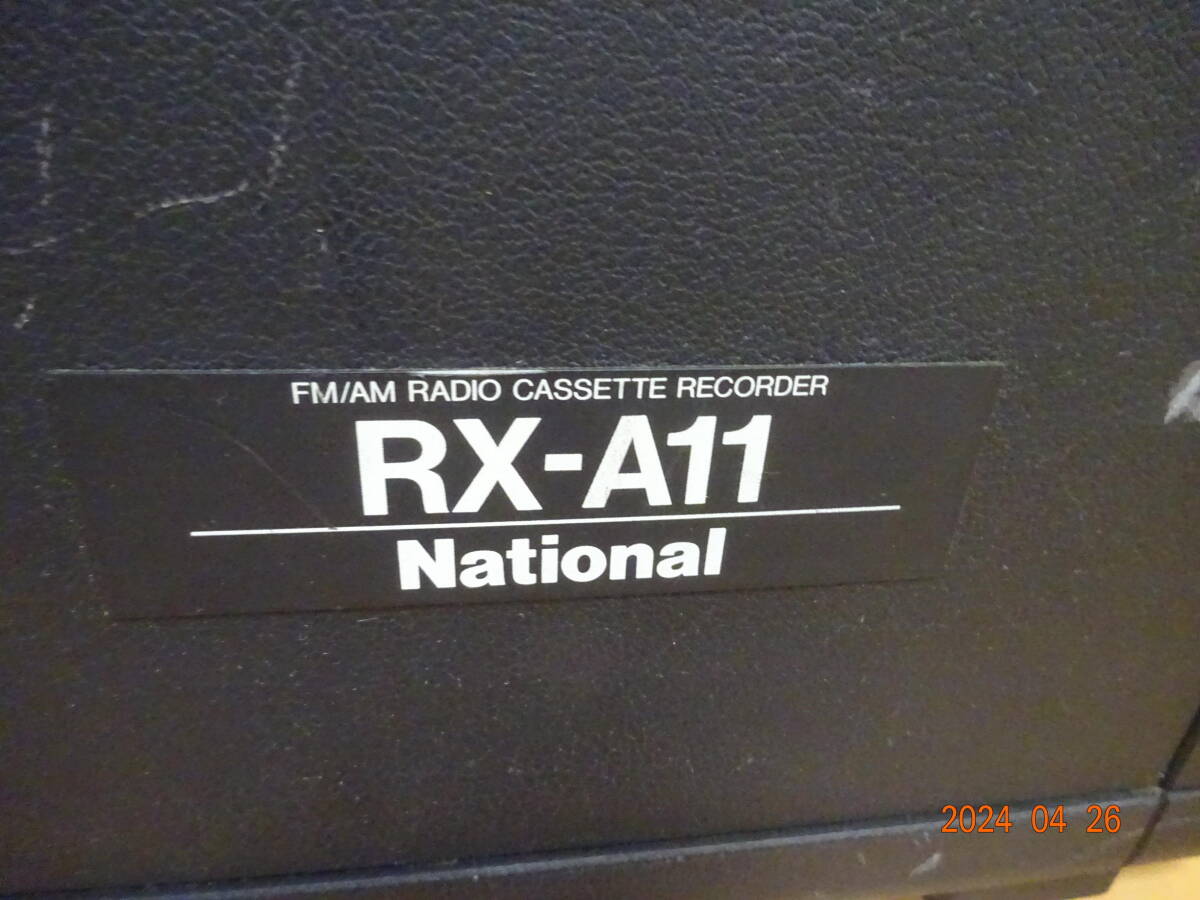 ナショナル National RX-A11 カセットレコーダー ラジカセ 簡易動作確認済 現状渡しの画像9