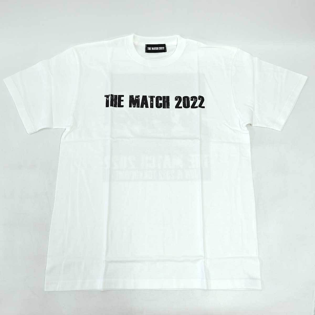 【中古・未使用品】THE MATCH 2022 Tシャツ L ホワイト メンズ K-1 キックボクシング_画像1