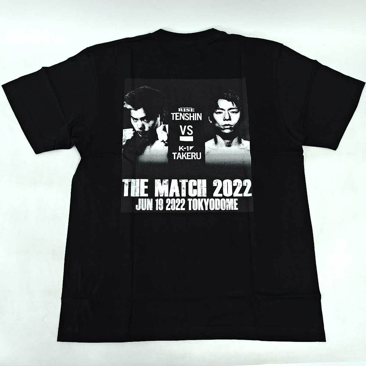 【中古・未使用品】THE MATCH 2022 Tシャツ L ブラック メンズ K-1 キックボクシング_画像4