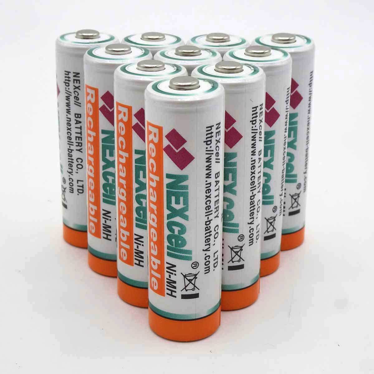 【中古】[10本セット] NEXcell ネクセル 2600ｍAh 単3ニッケル水素充電池の画像1