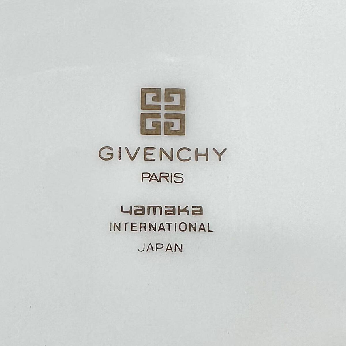 KCK251 GIVENCHY ジバンシー 5枚セット プレート 皿 八角皿 yamaka 八角 金彩 ゴールドライン デザート皿 洋食器の画像10