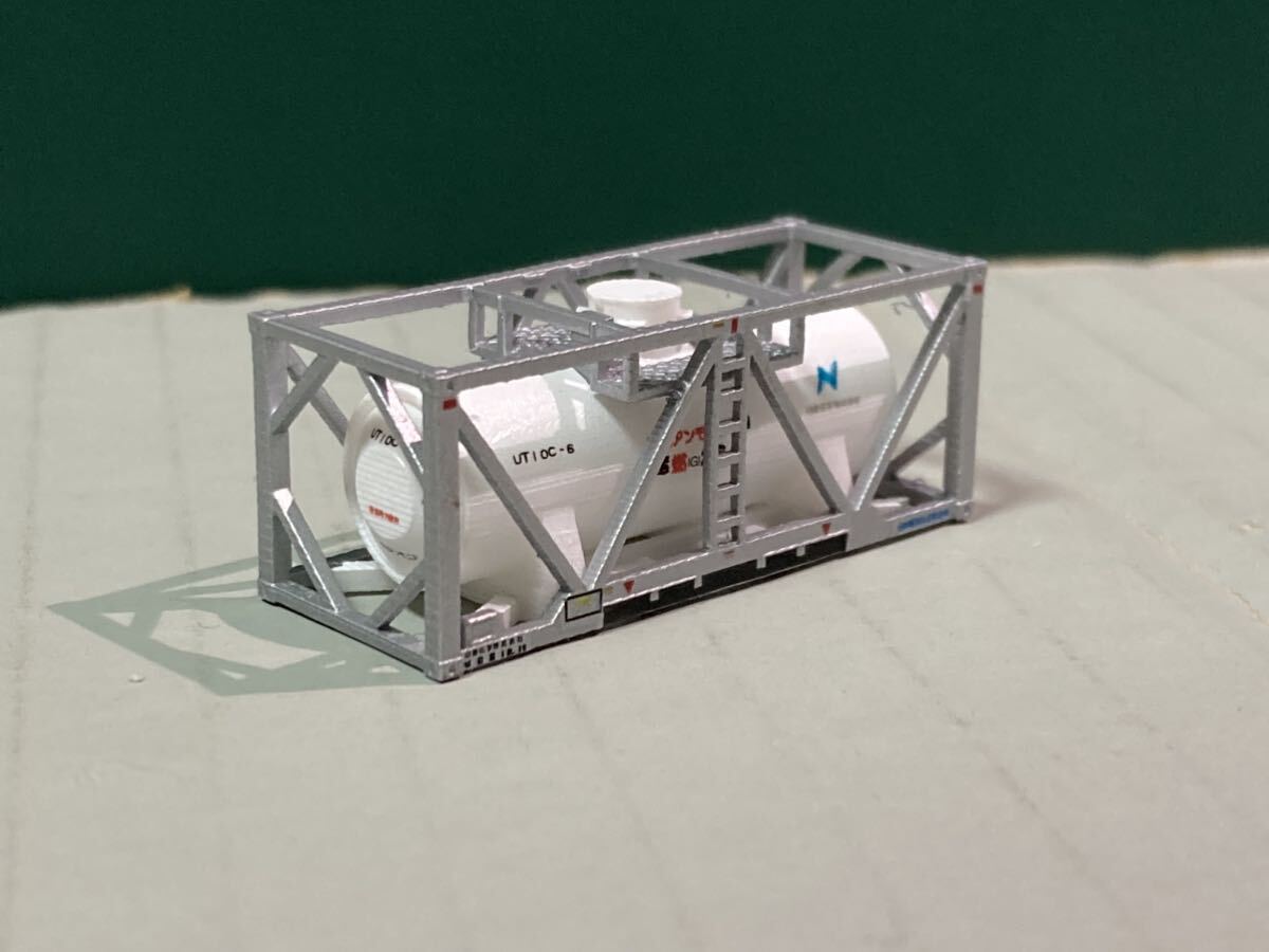 UT10C(液化アンモニア専用)タンクコンテナ Nゲージ 3Dプリント 貨物列車の画像2