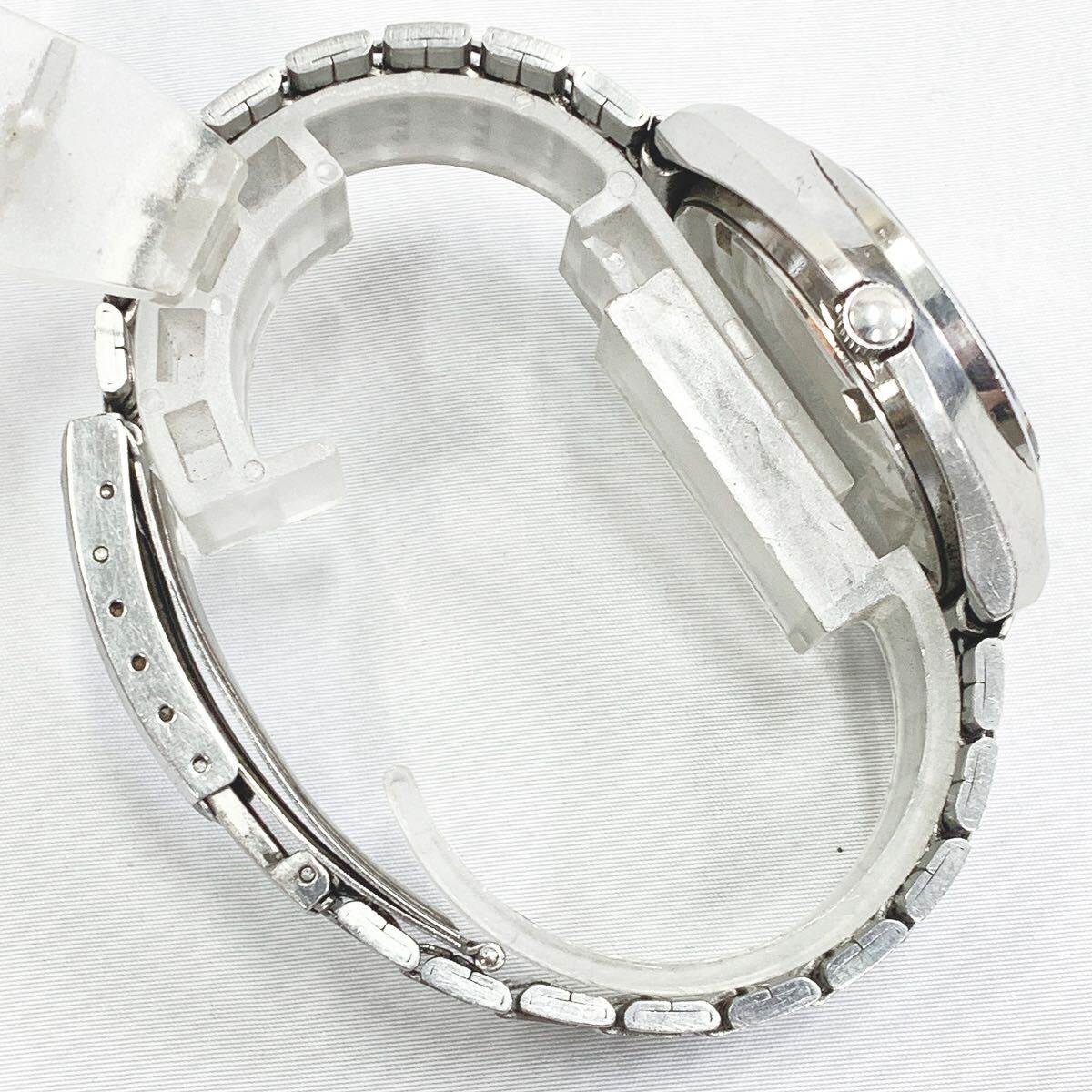 稼働品 SEIKO セイコー LM 5606-8060 デイデイト カットガラス 23石 自動巻き メンズ腕時計 シルバー ケース付き R阿0407☆の画像6