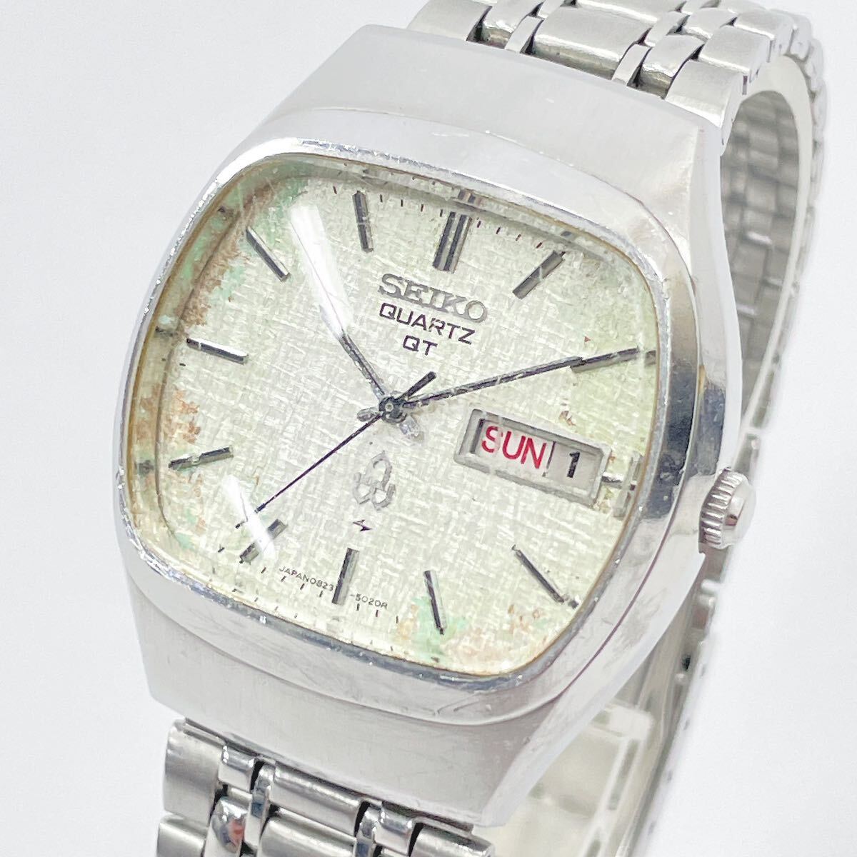 SEIKO セイコー 0823-5020 3針 クオーツ メンズ 腕時計 デイデイト R尼0418〇_画像1