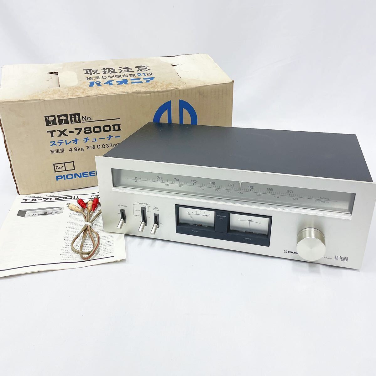  electrification has confirmed PIONEER Pioneer TX-7800Ⅱ AM/FM stereo tuner audio equipment manual box attaching R.04100