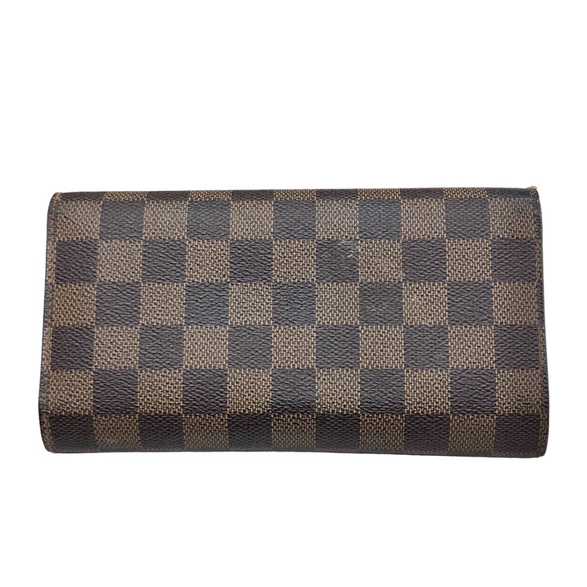 LOUIS VUITTON ルイヴィトン ダミエ ポルトトレゾールインターナショナル 長財布 箱付き M61215 TH0570_画像3