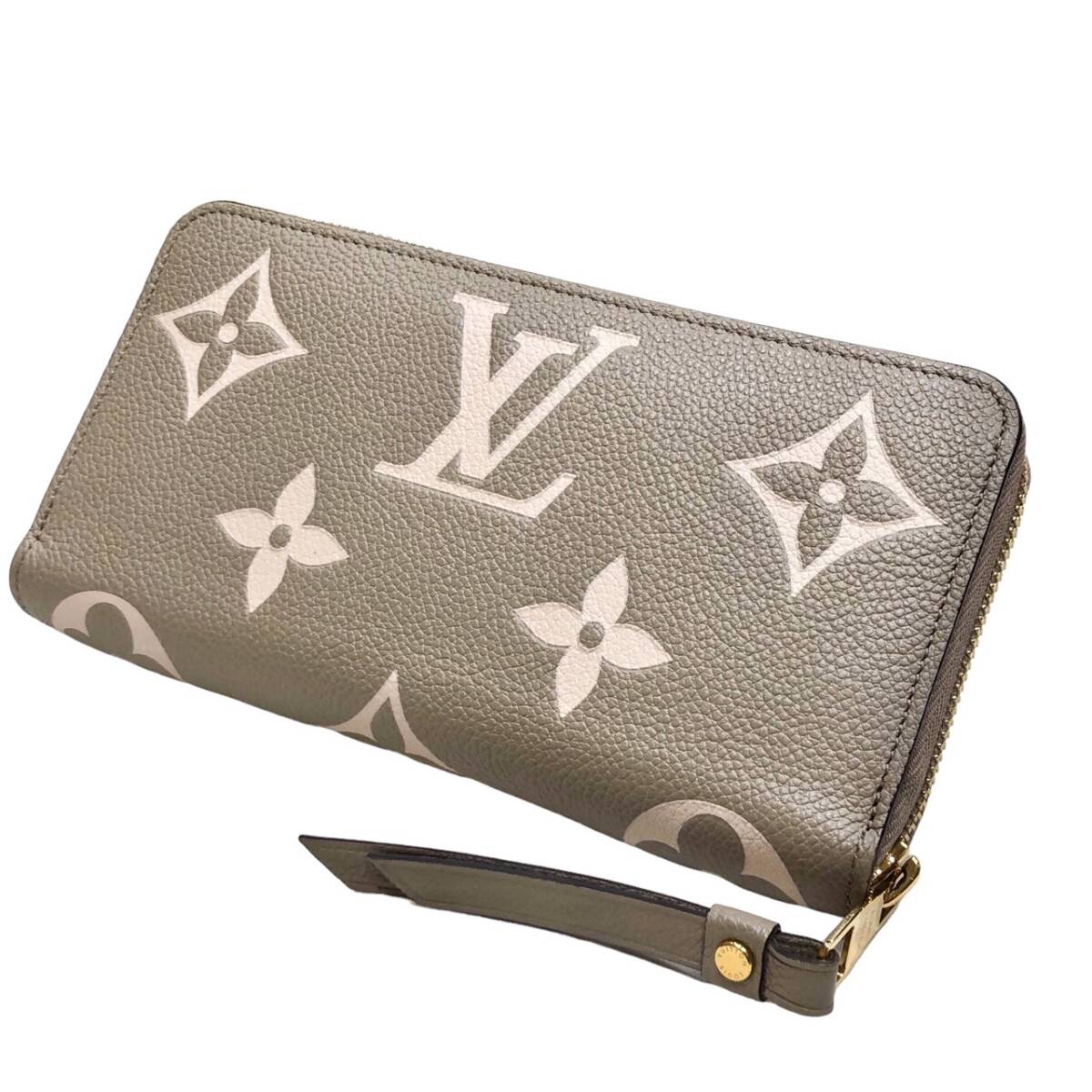 美品 LOUIS VUITTON ルイヴィトン モノグラム アンプラント バイカラー ジッピーウォレット トゥルトレール クレーム 長財布 M69794 RFIDの画像1