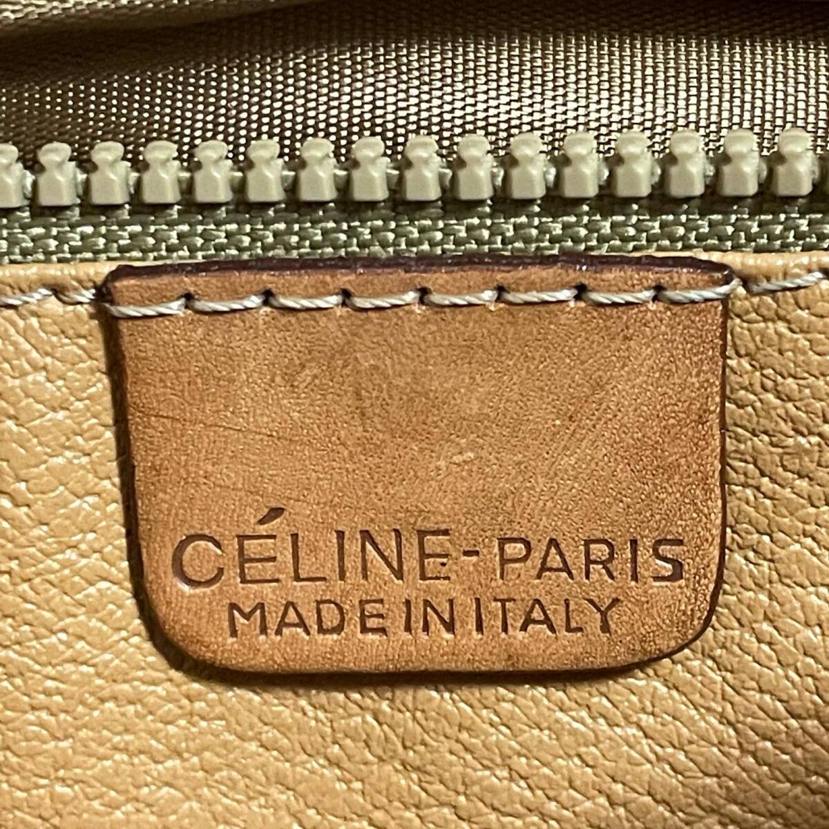 CELINE セリーヌ M90 マカダム ショルダーバッグ 茶系の画像6