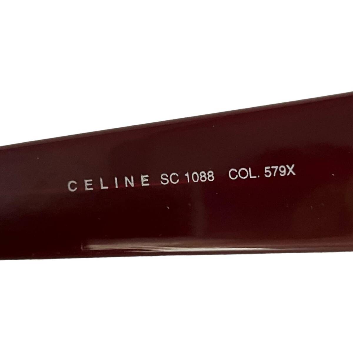 CELINE セリーヌ ロゴ ボルドー系 パープル系 度なし 2点セット サングラス SC1092 SC1088_画像7