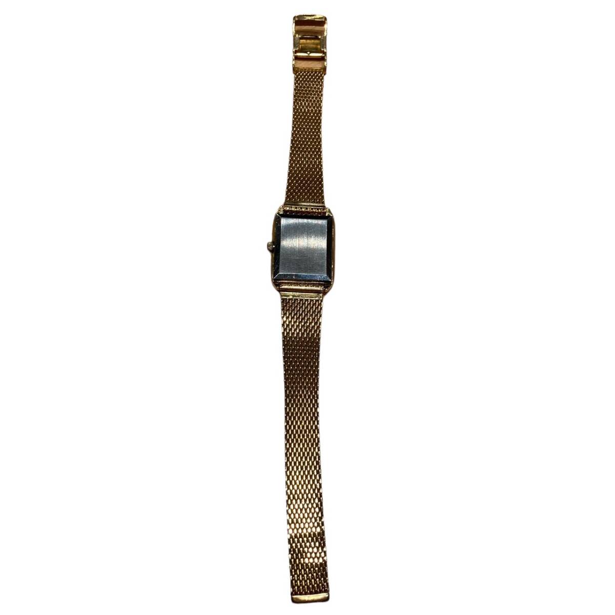 OMEGA オメガ デビル スクエア ゴールドカラー文字盤 社外ベルト 不動品 腕時計 手巻きの画像5