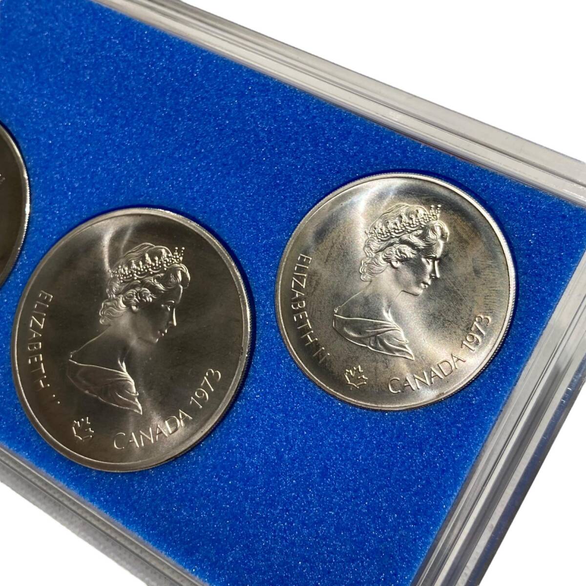 第21回 オリンピック モントリオール大会 記念銀貨 4枚セット 貨幣の画像3