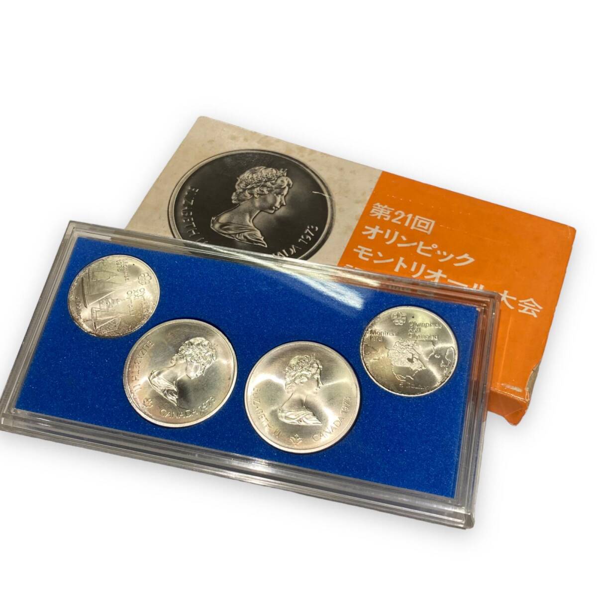 第21回 オリンピック モントリオール大会 記念銀貨 4枚セット 貨幣の画像1