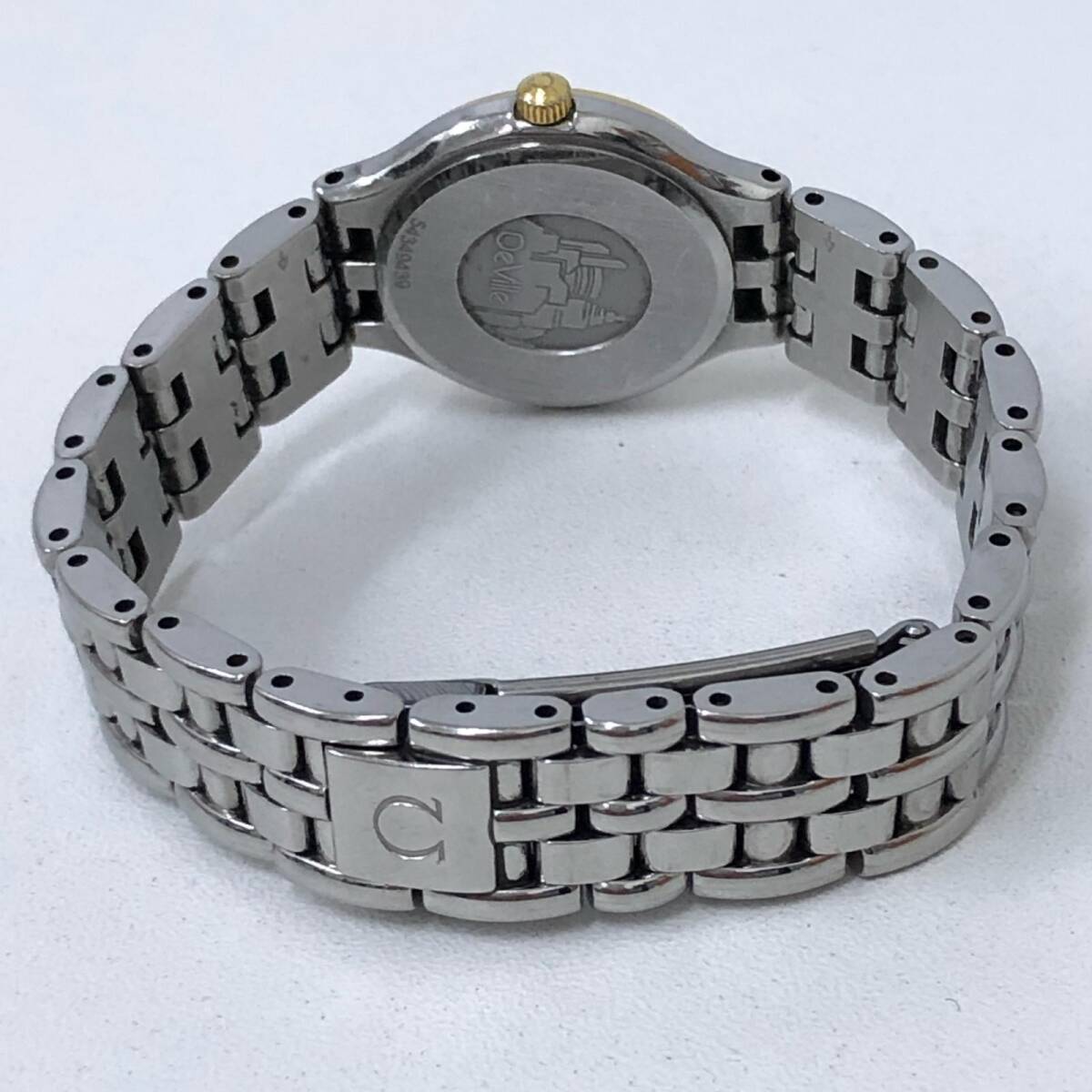 1円 オメガ デビル 6101/433 クォーツ レディース 腕時計 稼働品の画像6