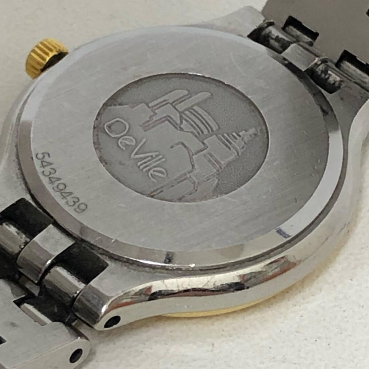 1円 オメガ デビル 6101/433 クォーツ レディース 腕時計 稼働品の画像8