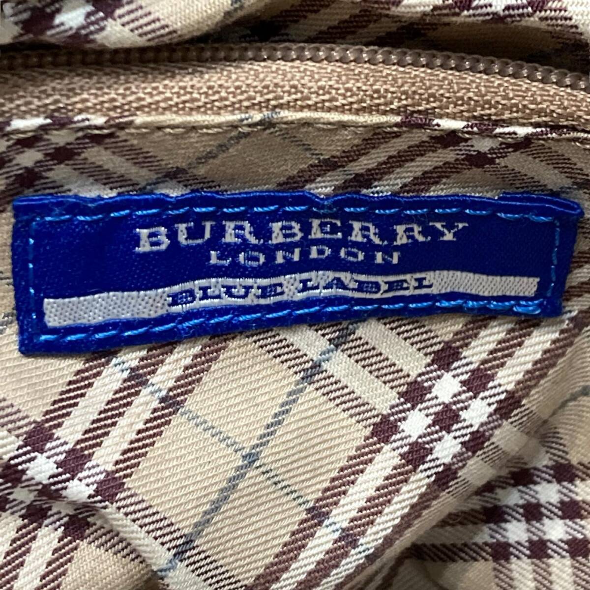BURBERRY バーバリー ブルーレーベル レザートートバック ベージュの画像9