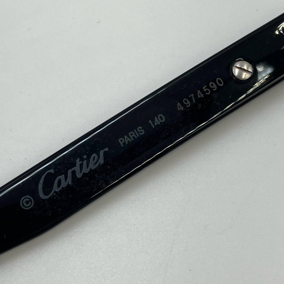 CARTIER カルティエ 眼鏡 メガネ 黒縁 ハンドメイド ブラック 度入り 140の画像7