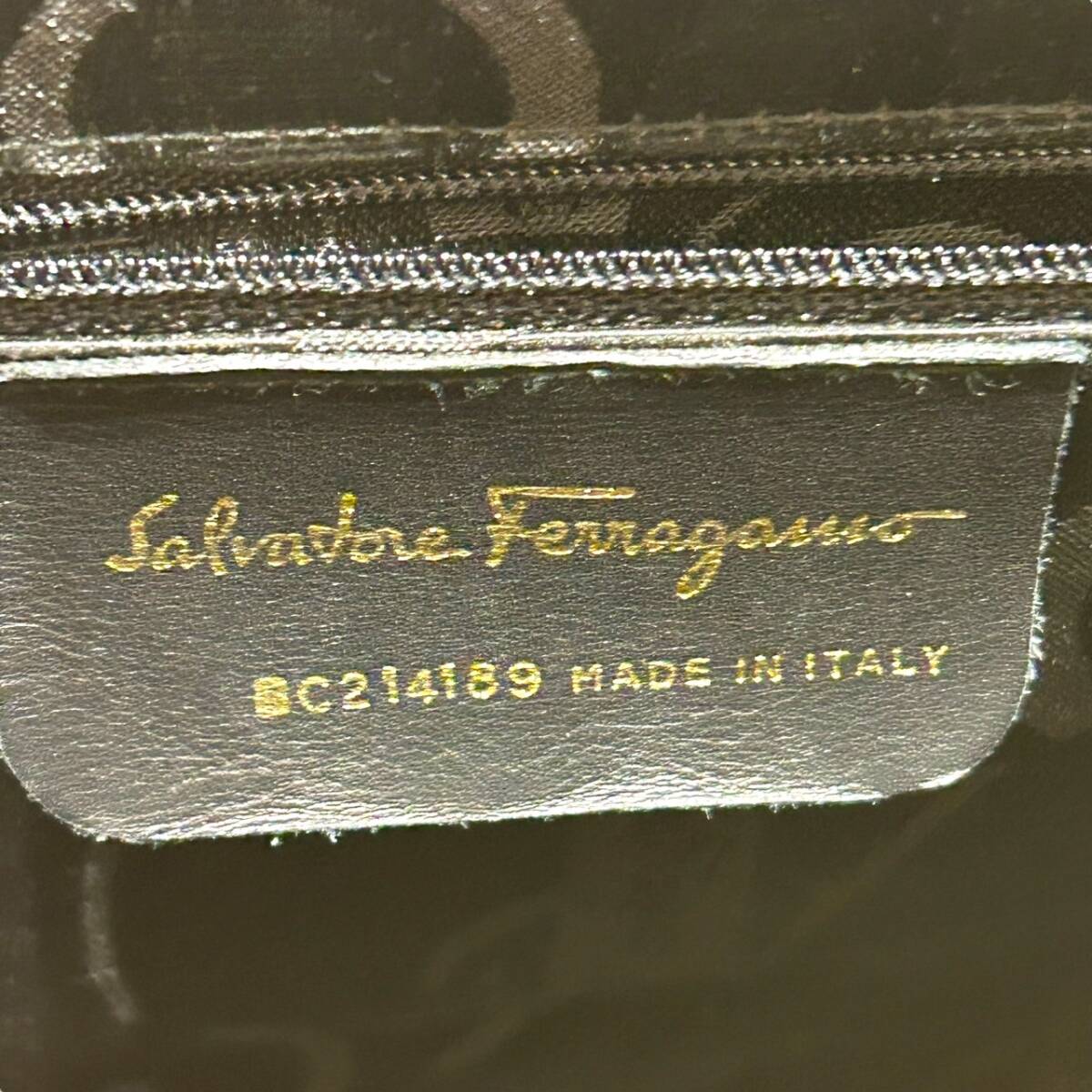 Salvatore Ferragamo フェラガモ BC214189 ガンチーニ レザー ゴールド金具 ショルダーバッグ トートバッグの画像9