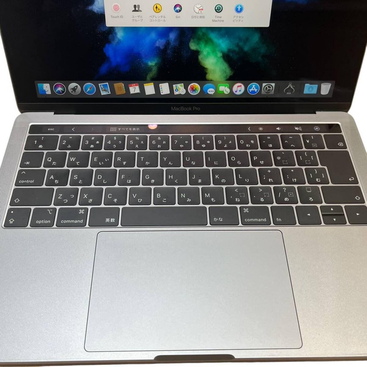 アップル MacBookPro15.4 Core i5 1.4GHz 13 inch A2159 128GB SSD スペースグレー 初期化済の画像7