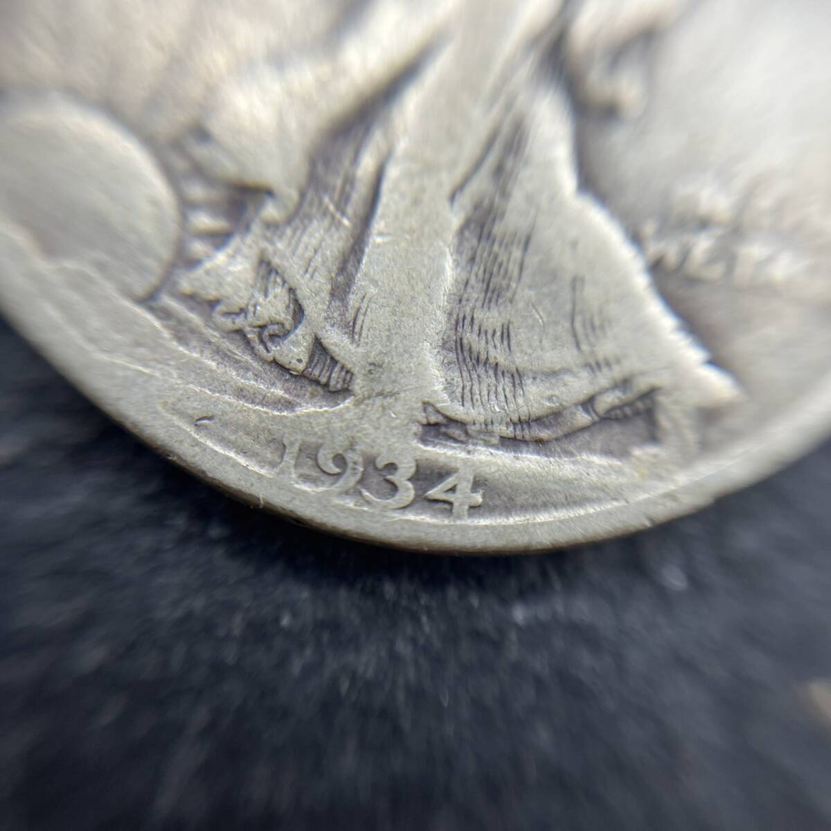 アメリカ銀貨 4枚セット 48.7ｇ ウォーキングリバティ 50セント 1/2ドル ハーフダラー アンティークコイン コレクションの画像6